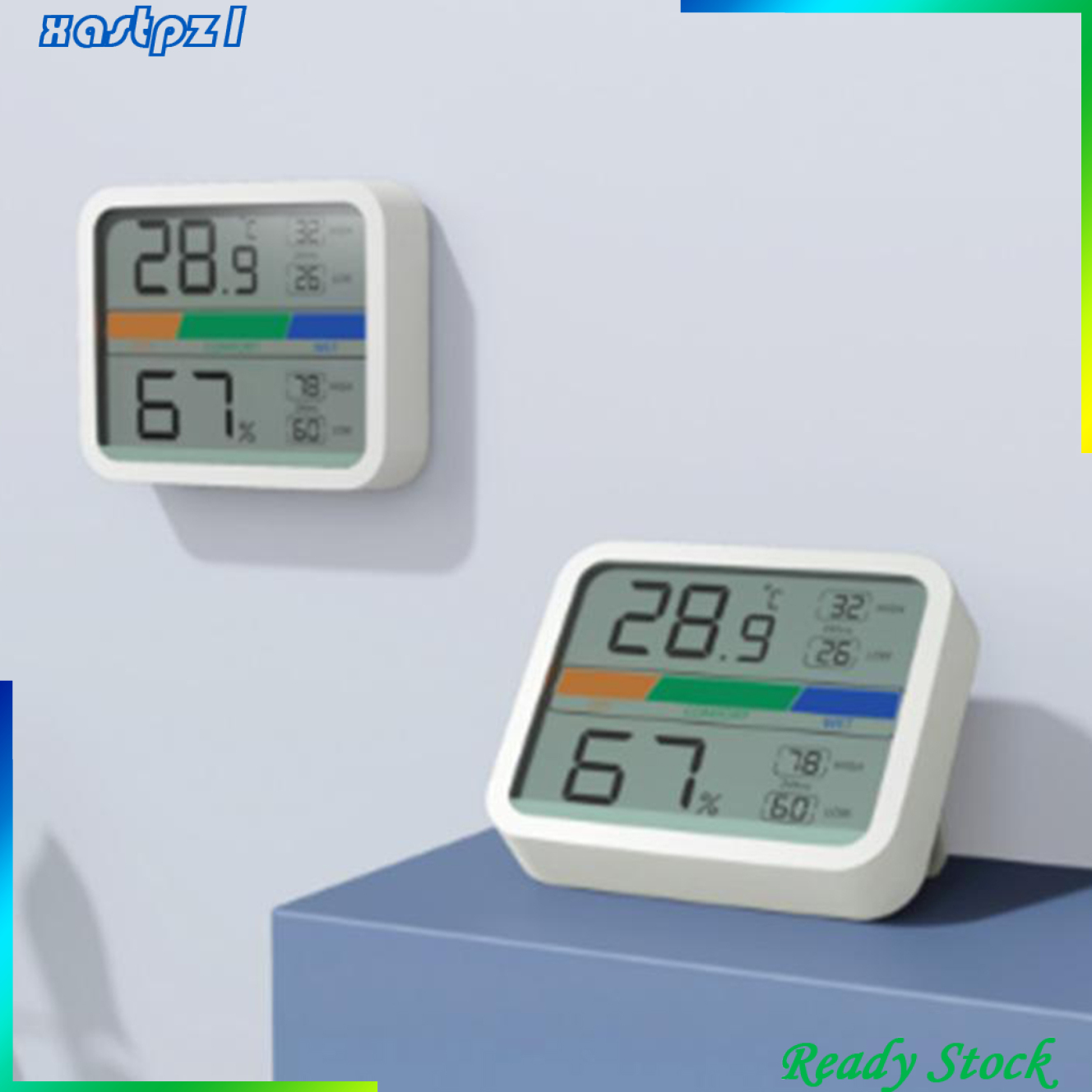 [Ready Stock]Digital LCD Thermometer Hygrometer Humidity Temperature Meter for Basement