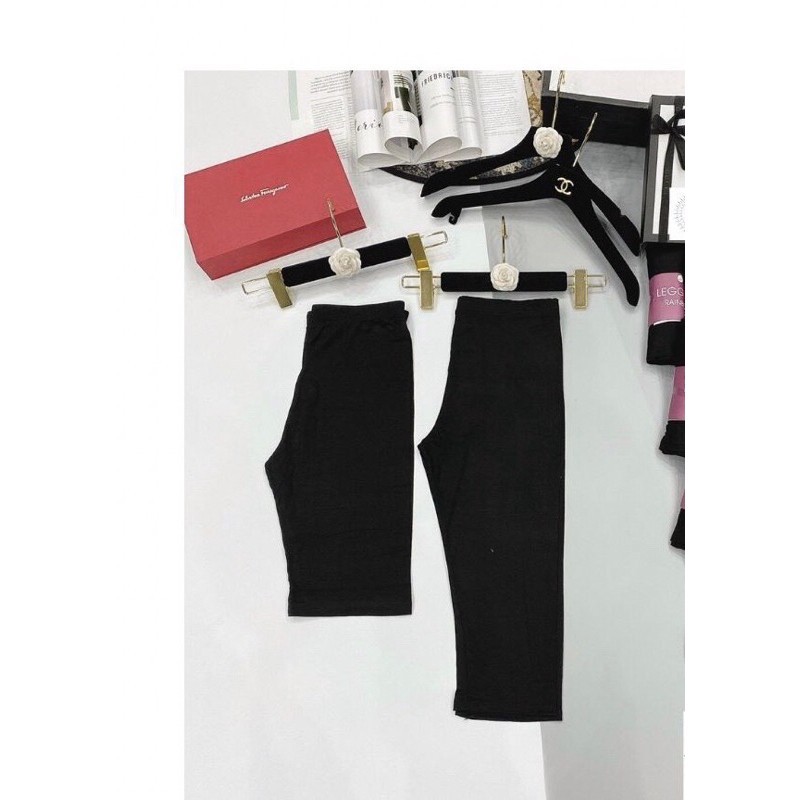 Quần legging Ngố cuộn Hồng siêu co gian