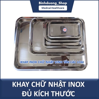 Khay inox y tế nhiều size lớn, nhỏ (Khay đúc)