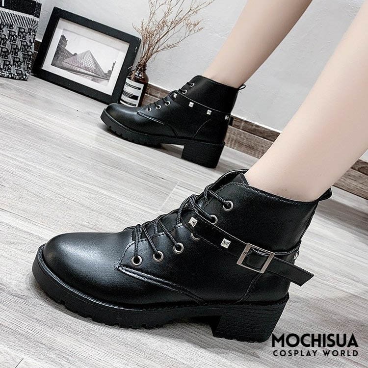 [CÓ SẴN] Giày Combat Boots Phong Cách Punk Rock MSF6