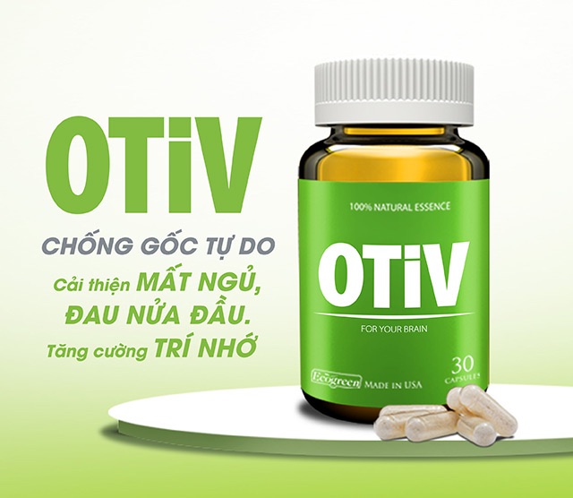 [Tích điểm chính hãng] Otiv - Hộp 30 viên - Cải thiện đau đầu, mất ngủ