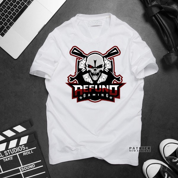 ÁO THUN - NAM NỮ -IN NHIỆT LOGO REFUND GAMING