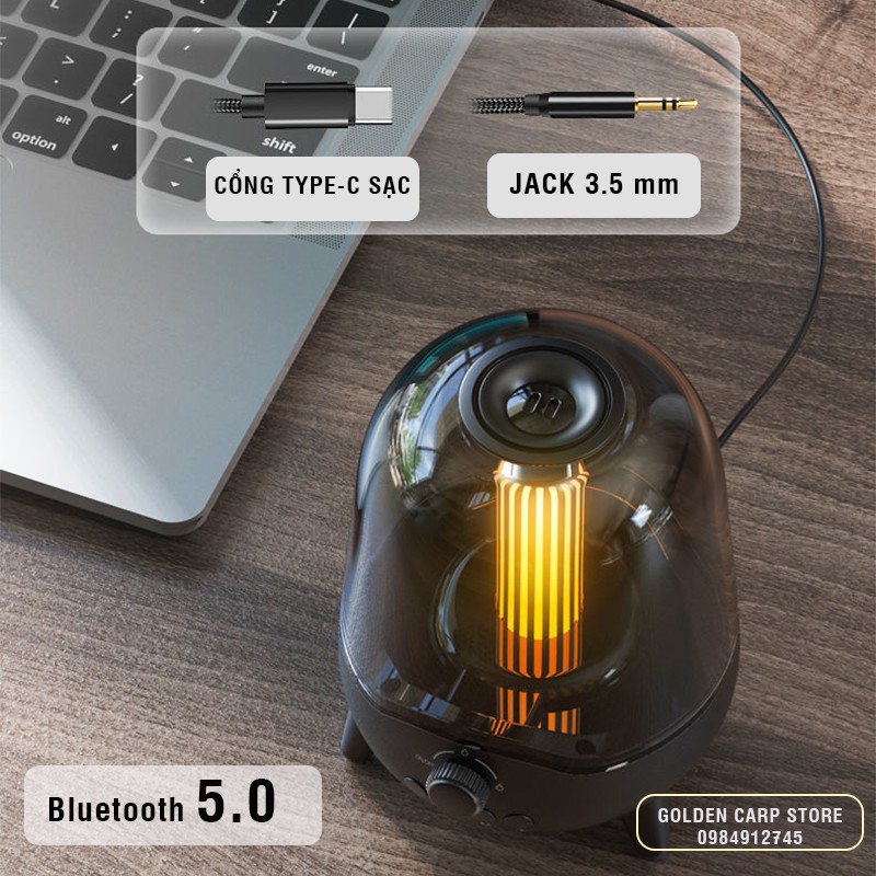 Loa Đèn Led - Decor Bàn Làm Việc - Bluetooth 5.0 - Chính Hãng