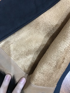 Bốt da lộn cổ lông