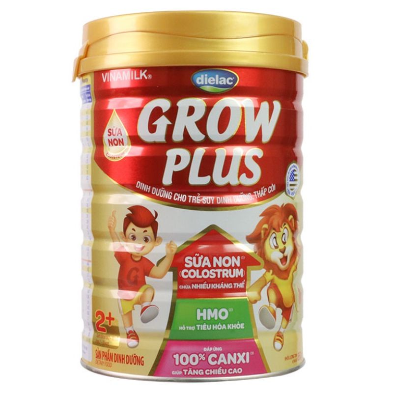 Sữa Bột Dielac Grow Plus 1+ HT 850g (Sữa Non) (cho trẻ từ 2-10tuổi)