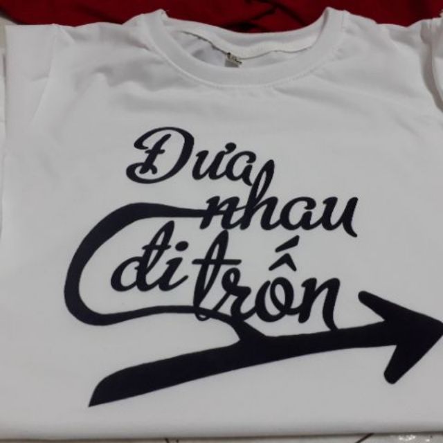 áo thun đưa nhau đi trốn