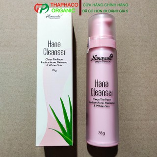 Sữa Rửa Mặt Không Bột Hana Cleanser Mini 80gr Chính Hãng Hanayuki