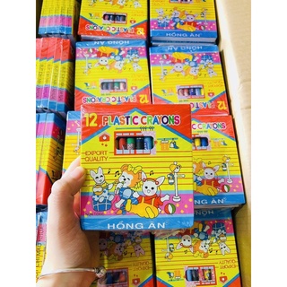 Sáp màu hồng ân 12 cây