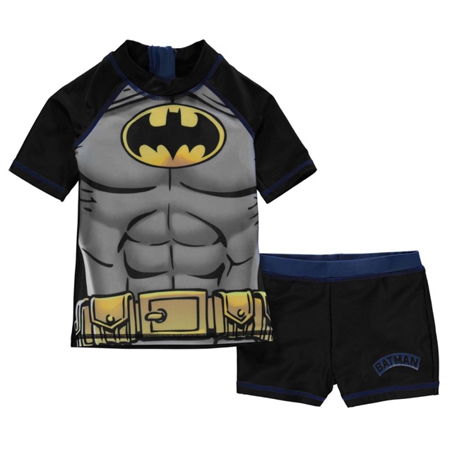 Set đồ bơi bé trai batman auth size 3-4y, 4-5y