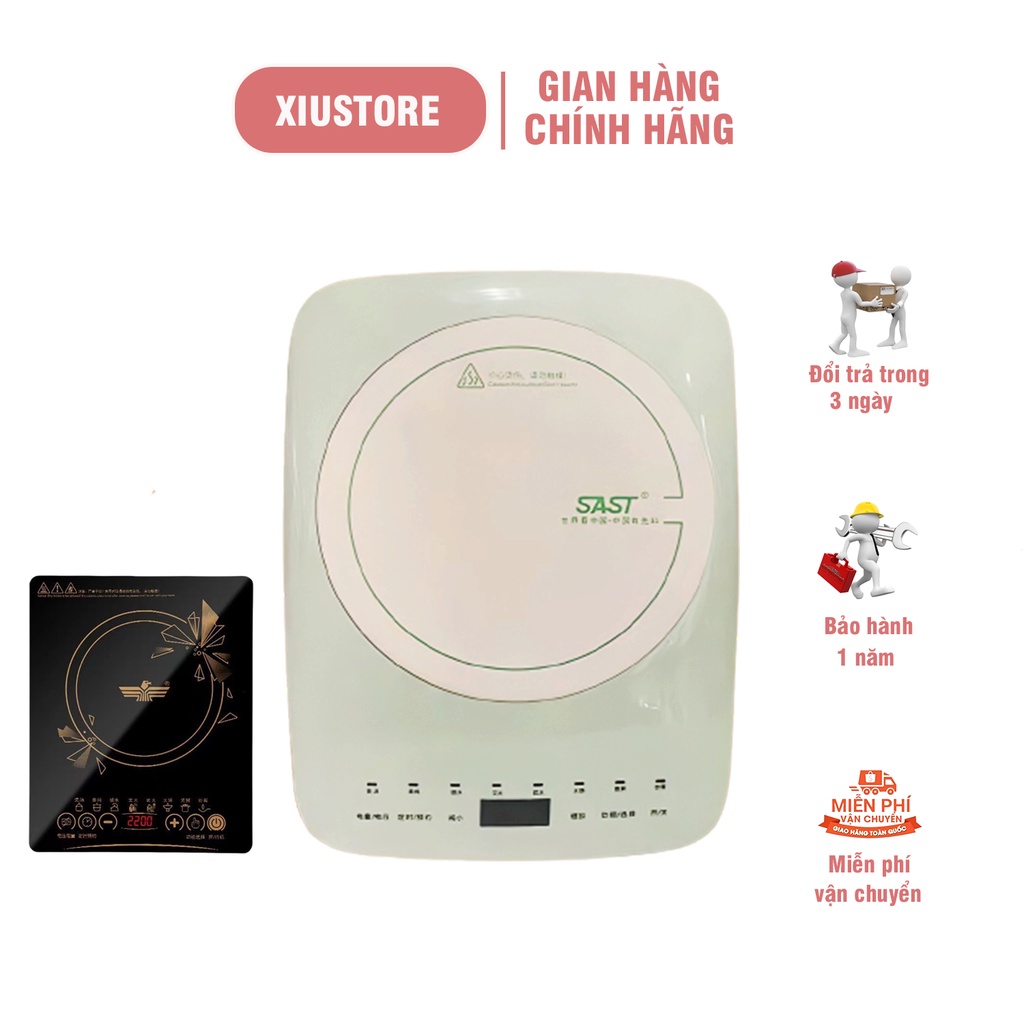 Bếp từ đơn cảm ứng SAST công suất 2200W, bếp từ ăn lẩu 10 chế độ nhiệt độ - Bảo hành toàn quốc