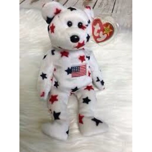 Gấu Rare 'Glory' The Bear  Ronald McDonald Ty Beanie Baby -Mỹ