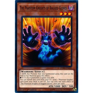 Thẻ bài Yugioh - TCG - The Phantom Knights of Ragged Gloves / LEHD-ENC03'