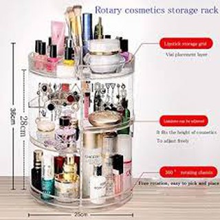 Khay đựng mỹ phẩm xoay 360 độ