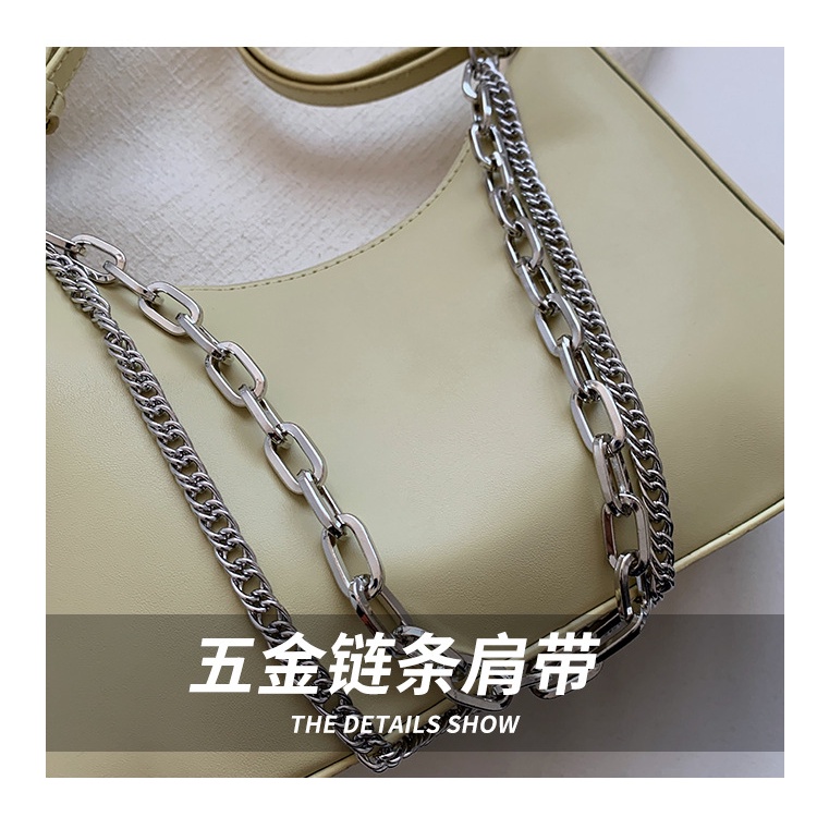 Túi Đeo JASMIN NOIR Chéo Da PU Phối Dây Xích Thời Trang Nữ