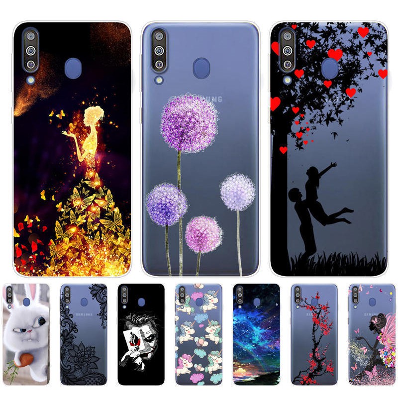 Ốp lưng Samsung Galaxy M30 Trường hợp Silicone mềm TPU Back Cover Điện thoại Vỏ bọc Samsung M 30 GalaxyM30 Case Silicone