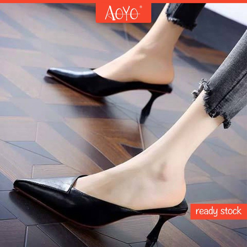 XIELUAIZTA Dép Cao Gót 6CM Mũi Nhọn Thời Trang 02305 Cho Nữ