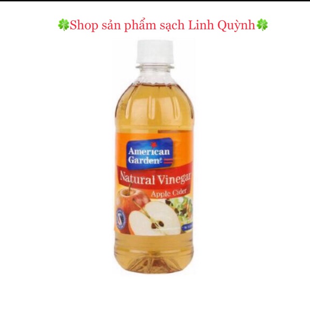 Giấm táo Mỹ 473ml - Nhập khẩu chính hãng, hiệu American Garden