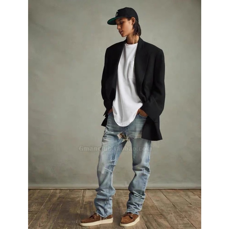 1DDD FOG Fear of God 7TH Flocking Letter logo Design cap Baseball2021