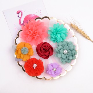 1 Kẹp Tóc Hình Hoa handmade Cho Bé Gái
