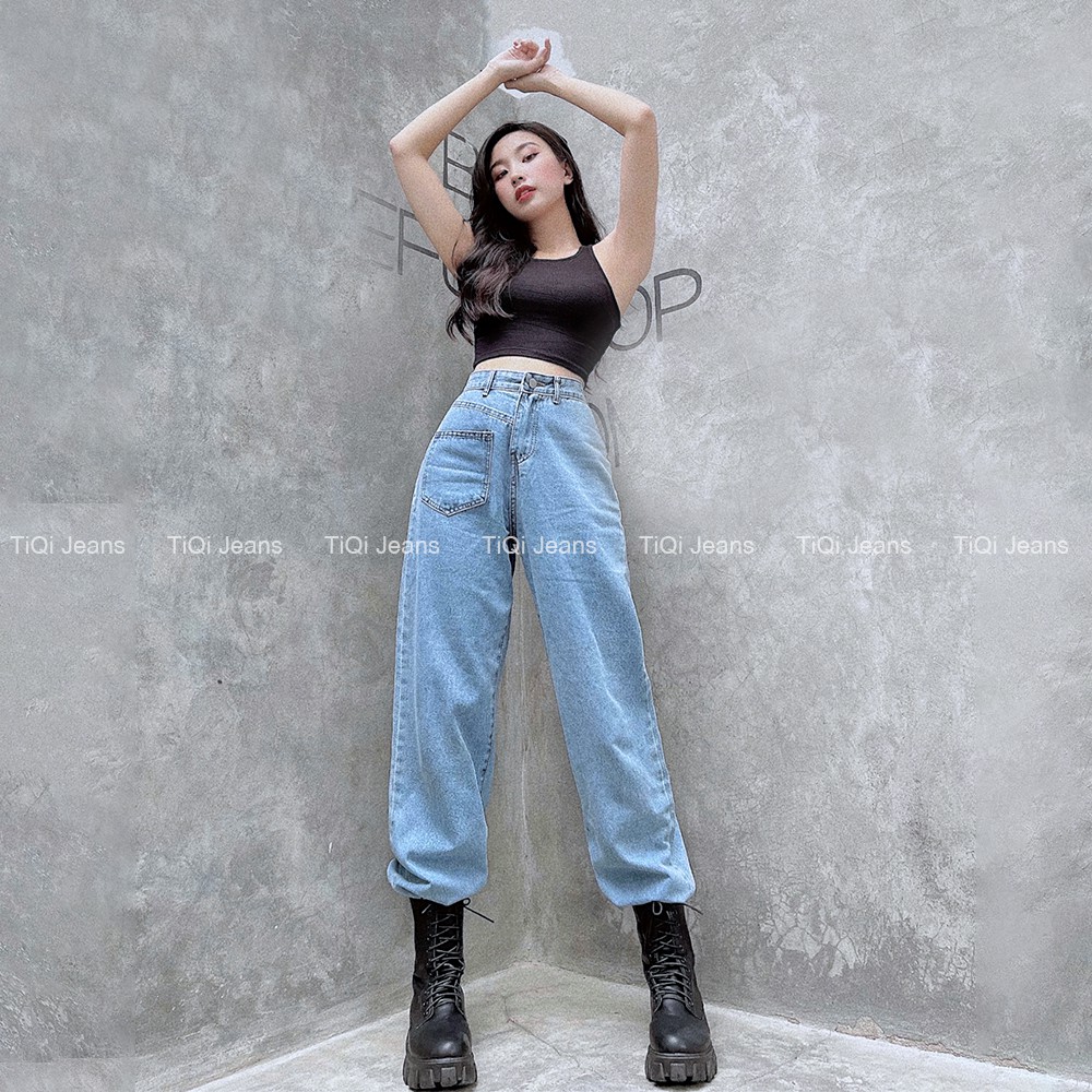 Quần jean ống rộng nữ cao cấp TiQi Jeans B2-195