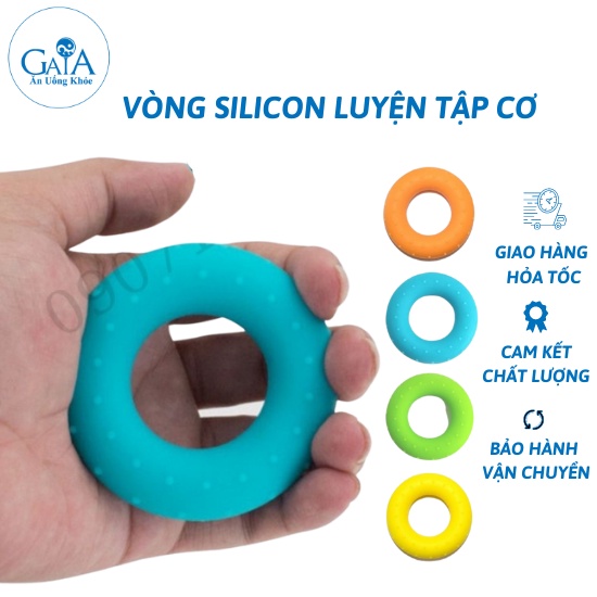 Vòng silicon luyện tập cơ ngón tay tiện dụng chất lượng cao