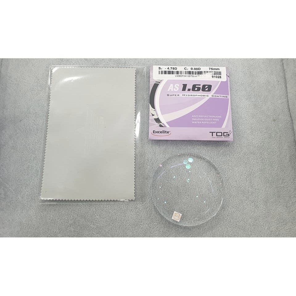 TRÒNG KÍNH 1.60 UV400 CHỐNG LOÁ THÁI CHÍNH HÃNG