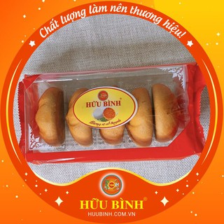 Bánh Nướng Nhân Sữa Dừa - 01 gói 05 chiếc 165g Hữu Bình, Bánh Trung Thu Mini