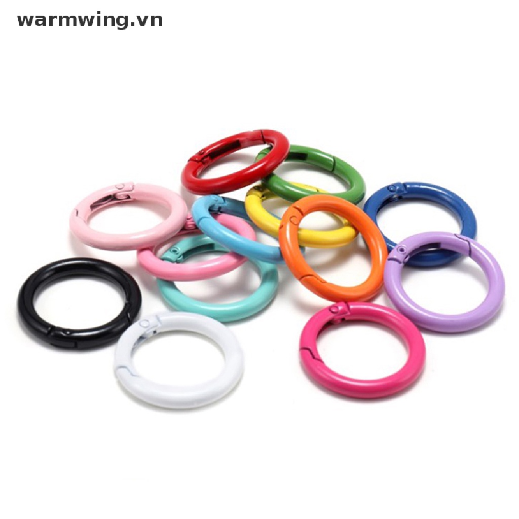 Set 10 Móc Khóa Carabiner Tròn Bằng Kim Loại