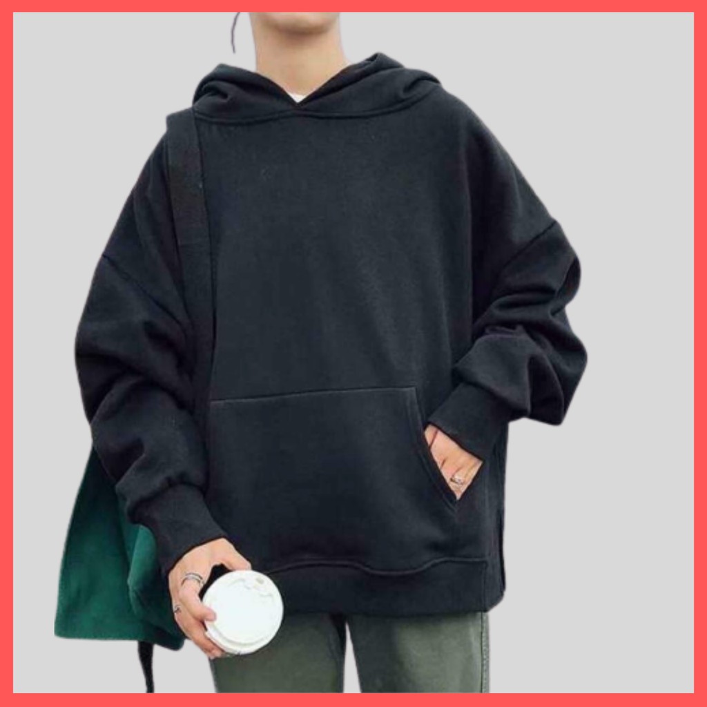 Áo hoodie áo khoác chui unisex nam nữ chất nỉ ngoại dày đẹp free size 65kg màu xanh dương