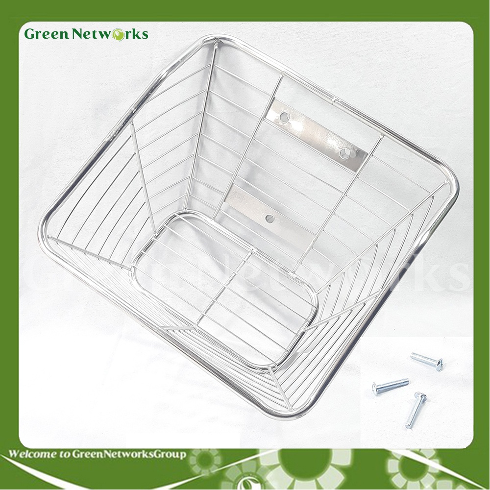 Rổ trước Inox gắn xe Wave GreenNetworks