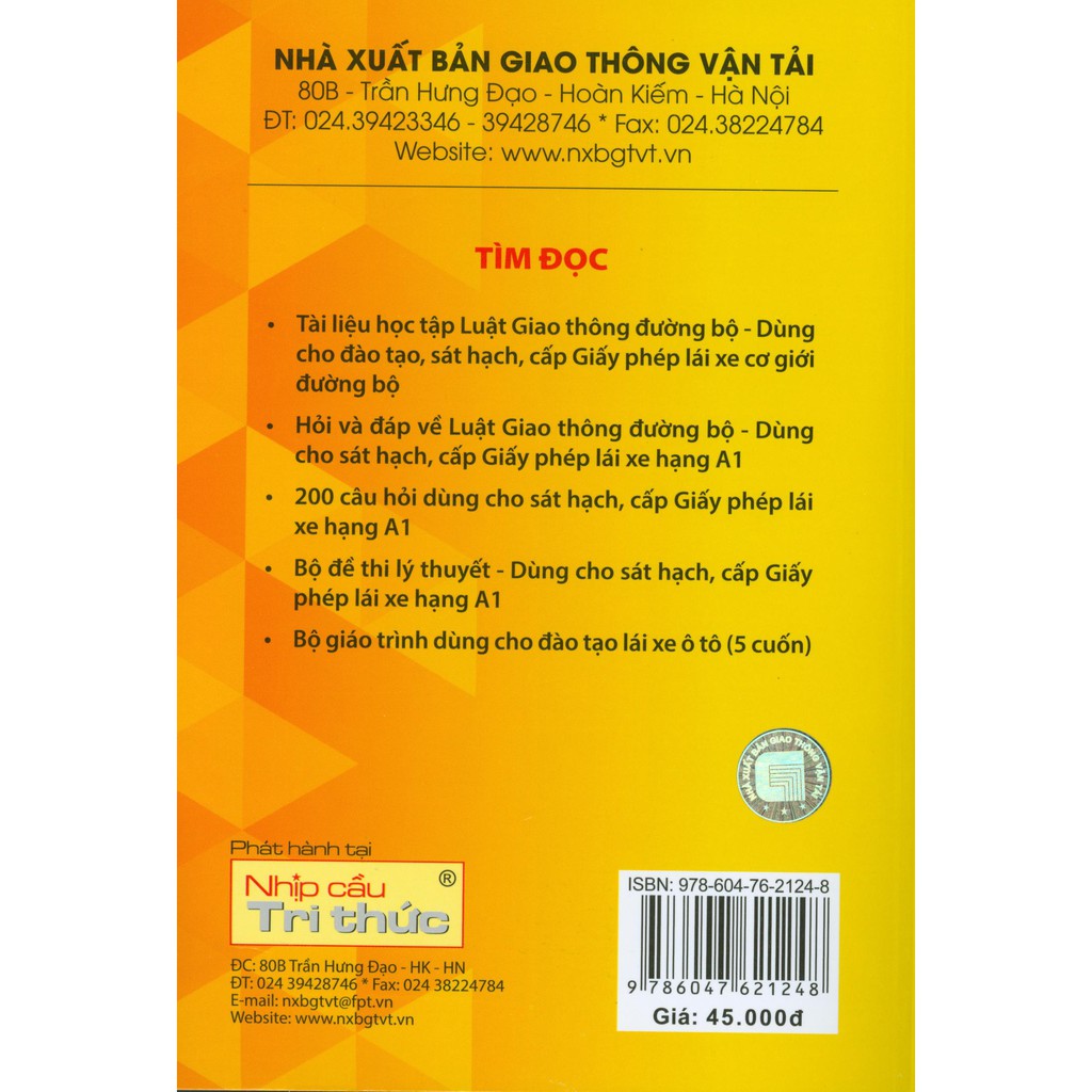 Sách - 600 Câu Hỏi Dùng Cho Sát Hạch, Cấp Giấy Phép Lái Xe Cơ Giới Đường Bộ