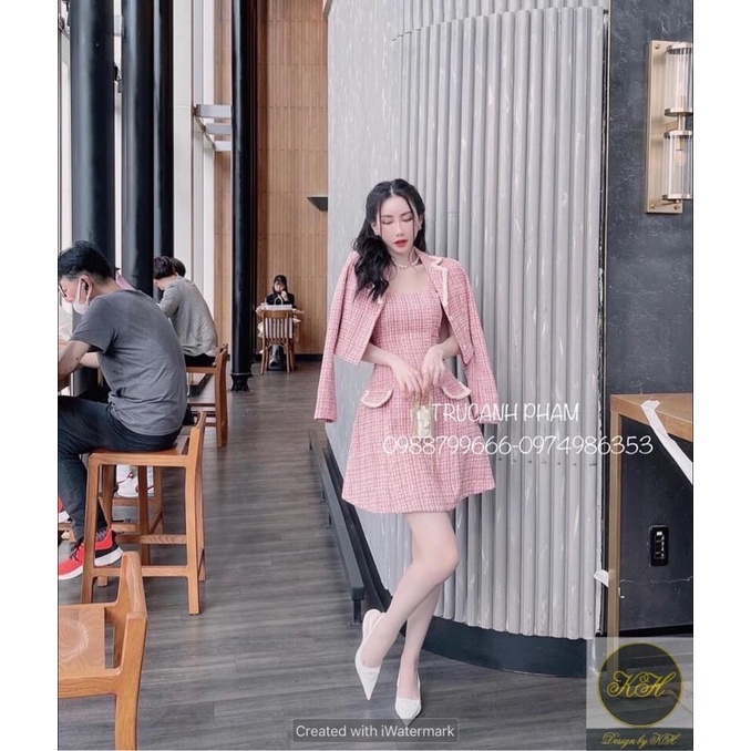 Set dạ viền ngọc