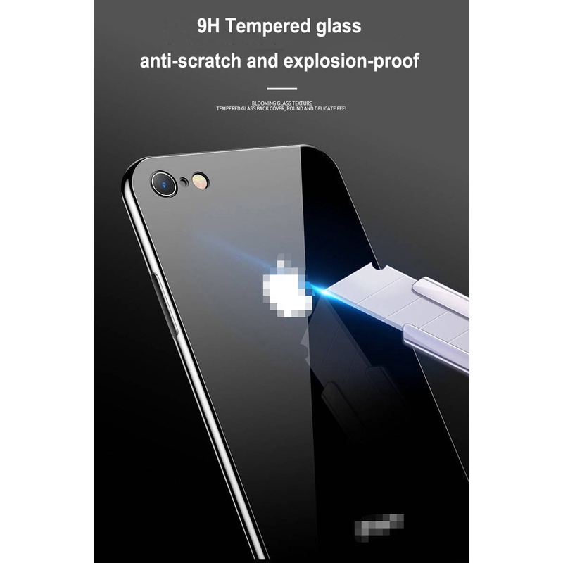Ốp điện thoại mặt kính tráng gương cho iPhone XS Max XR X 8 7 6 6s Plus
