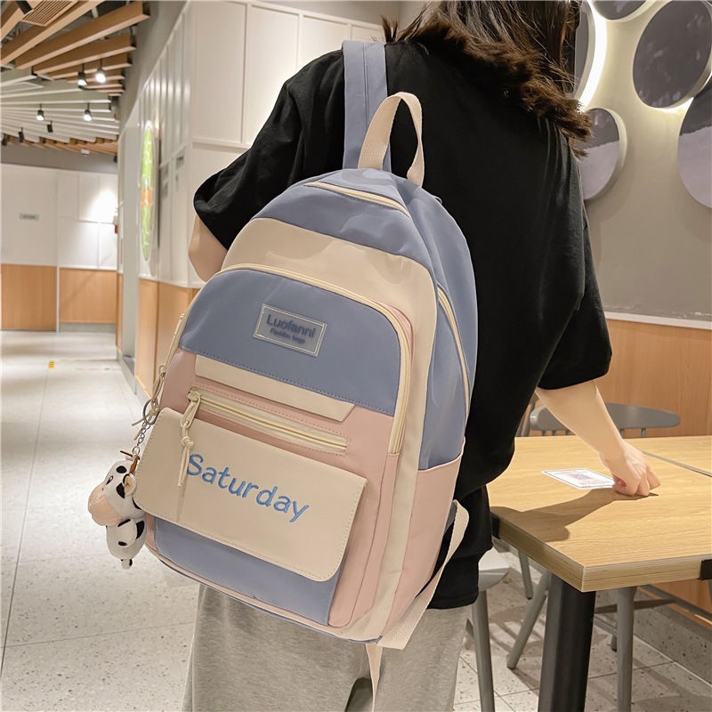 Schoolbag Girl ins Fashion Junior High School students large capacity backpack Girl Middle School students backpack Girl