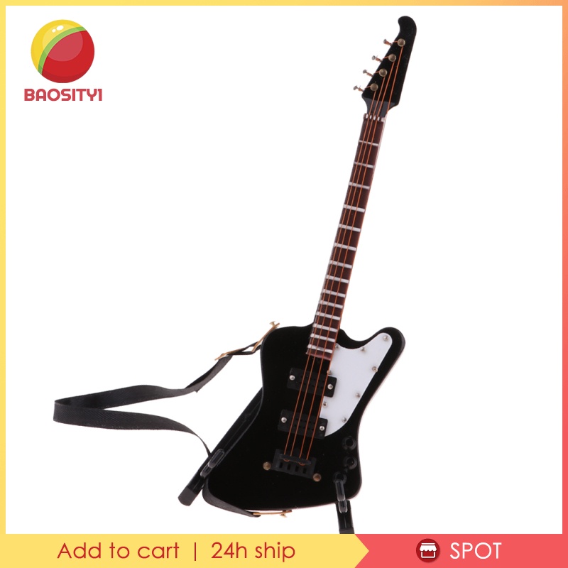 Mô Hình Đàn Ghi Ta Điện Mini Bằng Gỗ 20cm Cho Mô Hình 1 / 6 Action Accs # 3