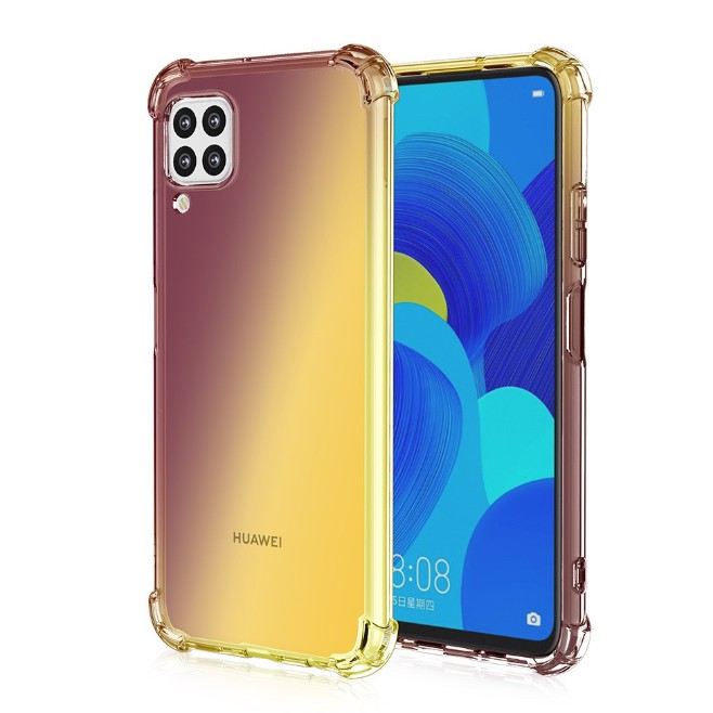 Ốp điện thoại mềm có đệm khí bảo vệ 4 góc chống trượt màu gradient dành cho Huawei Nova3i/ Nova7i/ Nova4/ Nova5/ Nova2i | BigBuy360 - bigbuy360.vn