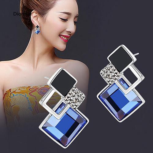 Khuyên tai đính đá phong cách Hàn Quốc thanh lịch dành cho nữ