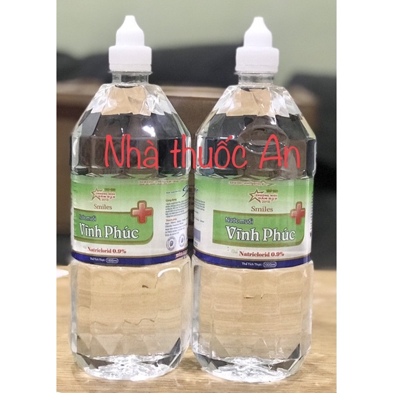 HOẢ TỐC thùng 12 chai nước muối Vĩnh Phúc 1l