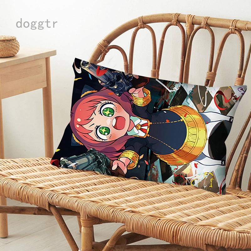 Gối Ôm Hai Mặt Hình Vuông In Hình Anime Dễ Thương