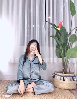 ĐỒ BỘ PIJAMA LỤA REN -TAY DÀI QUẦN DÀI