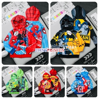  Áo khoác siêu nhân người nhện khổng lồ xanh đội trưởng mỹ người sắt có nón dạng mặt nạ cho bé trai AKBT18 