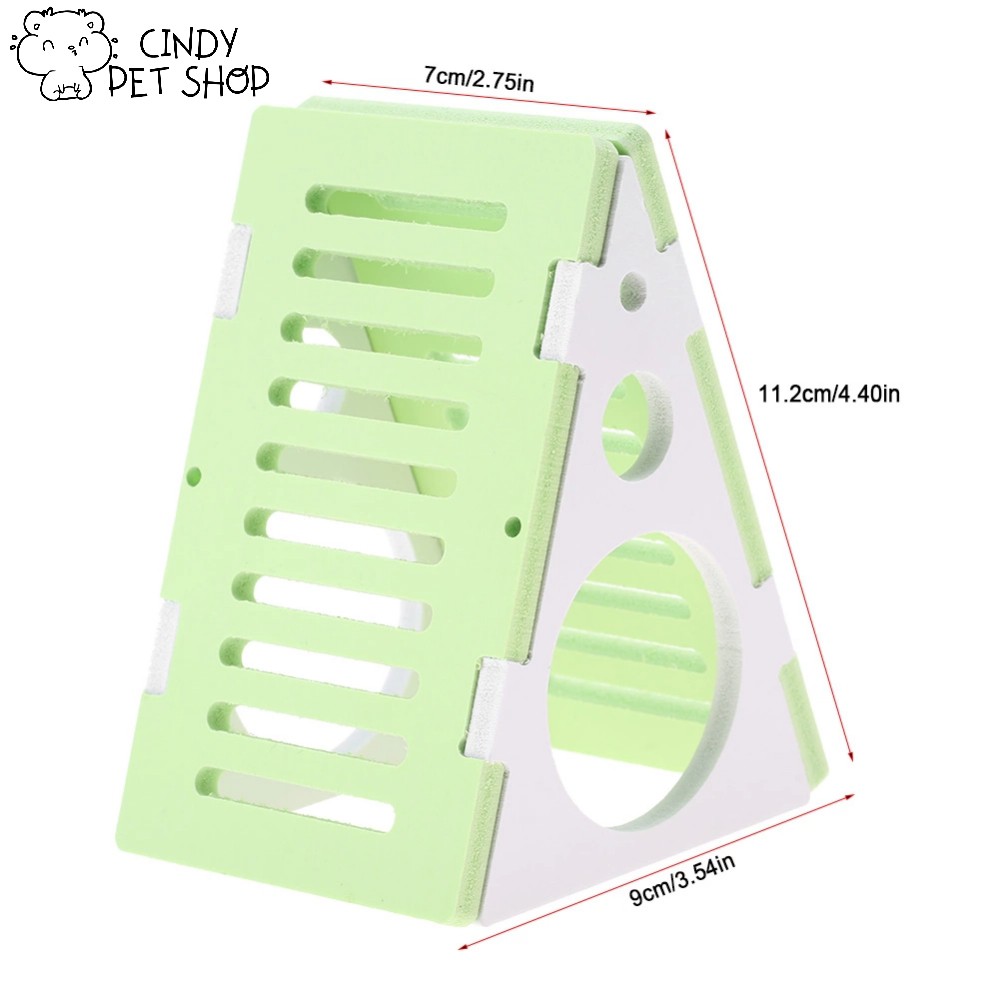 Nhà ngủ lắp ráp cầu tuột leo núi cho Hamster