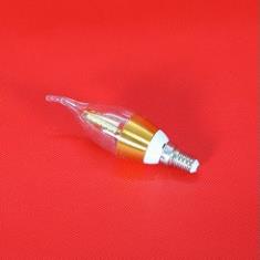 Bộ 5 bóng đèn LED C35 4W hình nến viền vàng đui E14