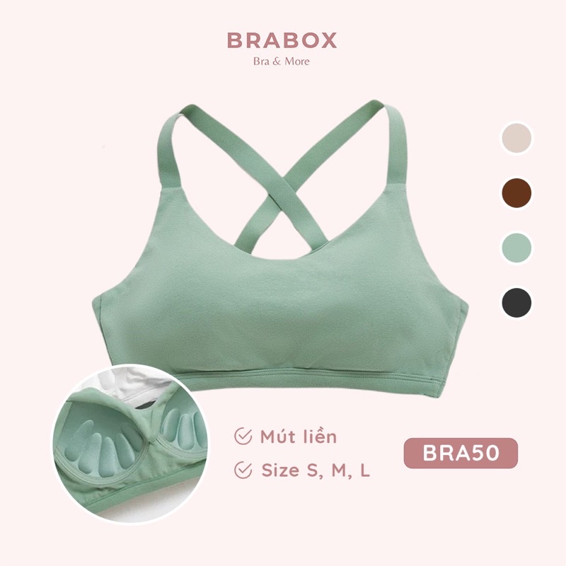 Áo tập gym cotton modal mút liền dòng HIGHTECH [CÓ SIZE] BRA50