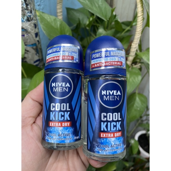 [ Date 2024 ] Lăn Khử Mùi Nivea Men Cool Kick Extra Dry 50ml