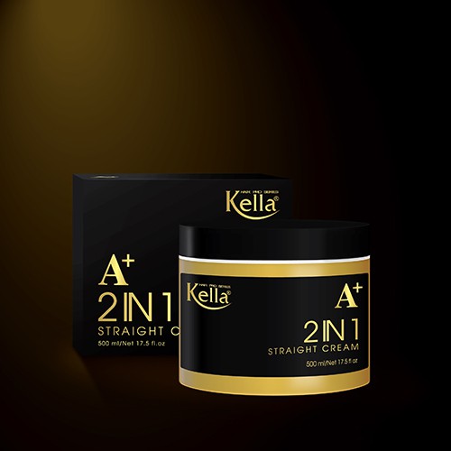 Kem duỗi phục hồi Kella A+ 2 in 1 Straight Cream 500ml ( không cần dập )