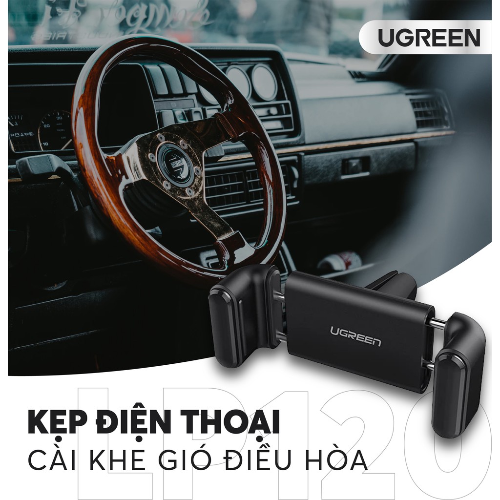 Kẹp điện thoại cài khe gió điều hòa cao cấp UGREEN LP120