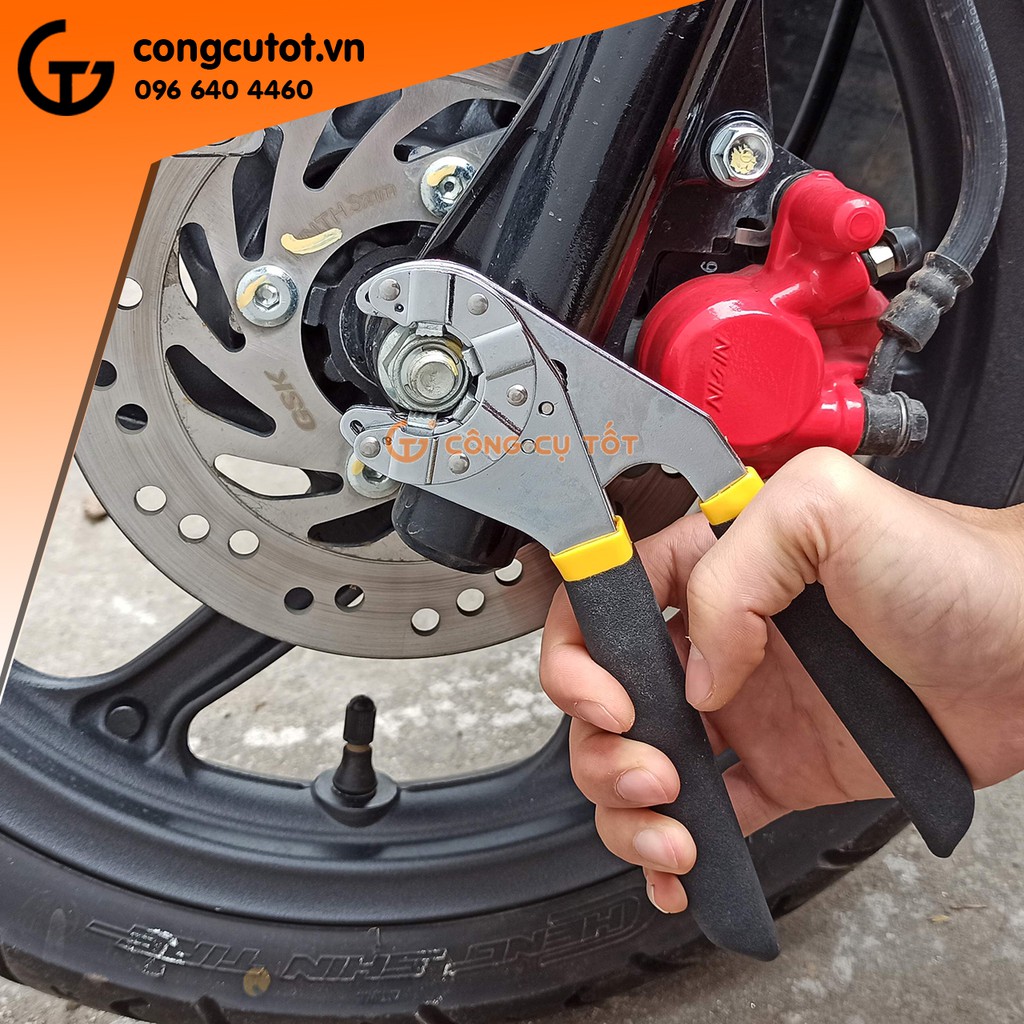 Kìm vặn lục giác 8inch đầu miệng mở tối đa 15mm