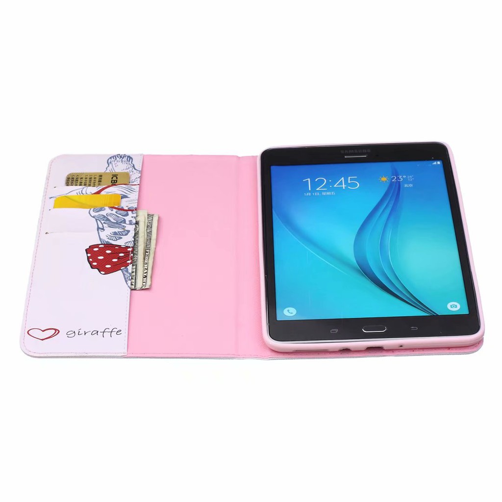 Bao Da Máy Tính Bảng Nắp Gập Họa Tiết Dễ Thương Cho Samsung Galaxy Tab A 8.0 '' 2015 Sm-T350 T355 P350 P355