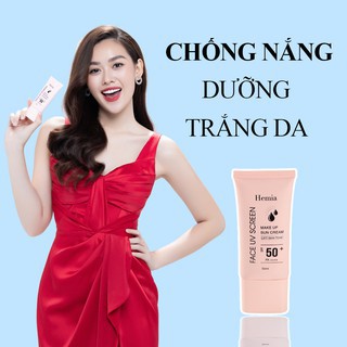 [Chính Hãng] Kem chống nắng dưỡng trắng nâng tông HEMIA SPF50+, chiết xuất 100% tự nhiên, Thấm mướt cực nhanh, mịn màng